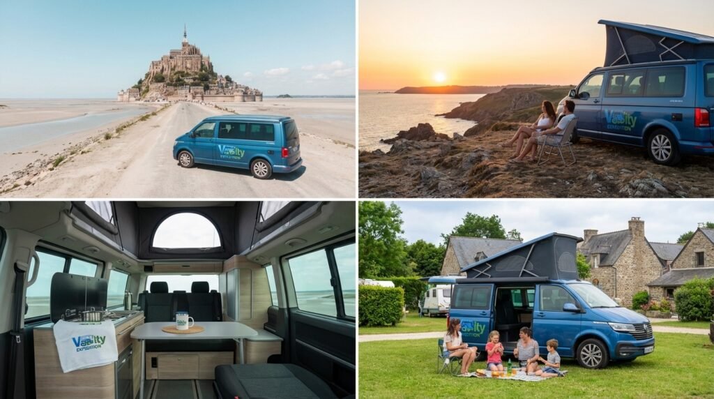 camping en famille by van